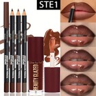 Beauty Glazed 4-piece Lip Kit Set Lip Liner   Lip Glaze Matte Long-lasting