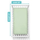 100  Natural Cotton Fitted Crib Sheet 52  X 28   Breathable soft hypoallergen   