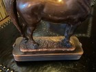 Vtg Dodge Inc Horse Statue Gladys Brown Edwards Art Deco Trophy Bronzed Metal