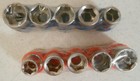 Set Lot Of 10 3 8  Drive Titan Shallow 6 Pt Sockets 5 Of Each Sae   Metric