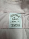 Brooks Brothers Dress Shirt 17-33 Solid Pink Soho Fit Non Iron Stretch Supima