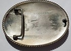 Vtg B-k Silversmiths 1978 Rodeo Belt Buckle W Sterling Silver Front Face