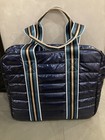 Quilted Puffer Pickleball Tote Bag - Teal - New 