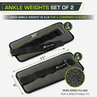 Ankle  Wrist  Arm  And Leg Weights For Men And Women  Set Of 2  2lb Each  Gray