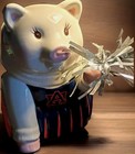 Mud Pie University Of Auburn Football Cheerleader Ceramic Piggy Bank 6 