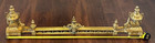French Louis Xiv Style Bronze Fireplace Fender Mantel Guard 3pc Set 46  Long
