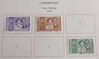 Luxembourg  - 1953 - 55 - Lot Of Stamps On Album Page  - Used   Mh