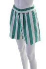 Xirena Womens Cotton Striped Elastic Waisted Casual Shorts Colorblock Size M