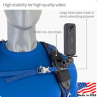 Backpack Shoulder Strap Mount For Action Camera With Tripod Socket