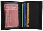 Mens Slim Bifold Black Leather Credit Card Holder Style Id Mini Wallet Thin New
