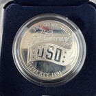 1991 S Uso 50th Anniversary Commemorative Silver Dollar Proof With Ogp   Coa