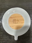 Avanchy Bamboo Divided Baby Plate And Bowl Set With Sections  Beige White