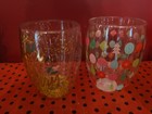 Slant Collection 2 Christmas Stemless Wine Glasses Double Wall Glass 10-oz Nib