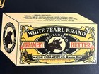 White Pearl Brand Creamery Butter Premium Broadside Butter egg Display Sign