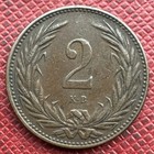 Hungary 1897-kb Bronze 2 Filler  Franz Joseph I  Km  481