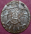 1891 Indian Cent  Counterstamp With Thunderbirds Crafted By Astoria Artist