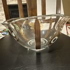 Retro Vintage Georges Briard Mcm Bowl Gold Highlight Signed