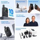 Global Poc Walkie Talkie 4g Lte Long Range Two-way Radio Bluetooth App 3000mah