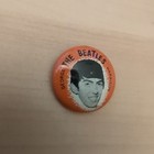 George Harrison The Beatles Vintage Pinback Pin Button Green Duck Co 