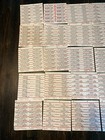 Large Lot Of 250 Original Jukebox Record Title Strips - 25 Sheets Of 10  917