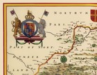Historic Map - Durham County England - Blaeu 1645 - 23 X 29 56