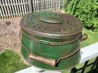 Vintage Green Minnow Bucket  Great Patina 
