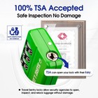 Tsa Approved 4-digit Resettable Combination Luggage Locks With Open Alert  Ea   