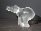 Lalique France Frosted Crystal Elephant   1179300