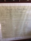Vintage Framed United States Of America  The Bill Of Rights Poster 35   x32    