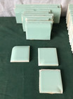 Vtg Mixed Lot 32 Jadeite Green Ceramic Bathroom Arts   Crafts Tiles Old 1868-25b