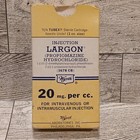Vintage 1960s Wyeth Largon Injection Kit W  Tubex Syringe     Rare Pharma     