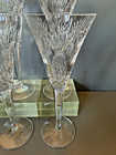 Waterford Millennium Champagne Toasting Glasses Wedding Flutes Euc 9 25   