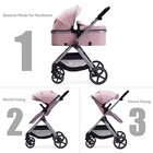 2 In 1 Baby Stroller  Newborn Infant Toddler Convertible Bassinet Pram Stroll   