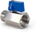 316 Stainless Steel Shut Off Valve 1 4  Npt Male X 1 4  Npt Female Ball Valve