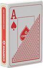 Copag Red Deck 2 Corner Playing Cards 100  Plastic Jumbo Index Poker New