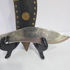Vintage Nepalese Gurkha Kukri Knife With Sheath 9    Engraved Blade 