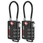 Tsa Approved Cable Luggage Locks  Re-settable Combination With Alloy Body  