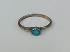 Vintage Silver Silver Turquoise Baby Ring Size  5