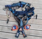 Used 3m Sala Nano-lok Edge Medium Full Body Harness With Lanyards Safety Belt