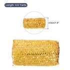 5 Yards 1 9 Inch Elastic Sequins Trim Flat Sequin Strip Paillette  Laser Gold