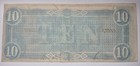 1864  10 Csa Confederate States Of America Currency Note Richmond 82803