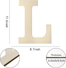 Wooden Letters 12 Inch L  1 5 Inch Thick Large Wooden Letters For Wall Decor Unf