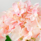 Watercolor Pink Hydrangea 21  Faux Floral Stem