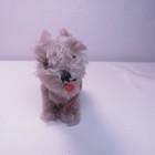 Vintage Steiff 50   s Small Mohair Tessie Schnauzer Dog 4 1 2    W  Button Germany