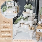 Decorative Tray  set Of 3  Wooden Tiered Tray Stand Display Risers - Tiered T   