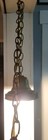 Vintage Mid Century Modern Brass Swag Hanging Lamp Light Fixture 10  Cord Works