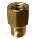 2 Pack 1 8  Female X 1 8  Male Npt Pipe Fitting Extender Adapter Fip X Mip Brass