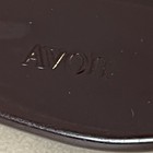 Vintage Avon Natural Performance Flair Hair Brush Dark Brown Nylon Bristles 8  
