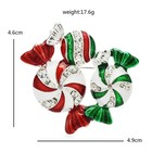 Christmas Candy Brooch Pin     Crystal Rhinestone Christmas Winter Holiday Gift
