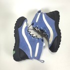 Lands    End Frostline Hiker Boots Women   s Blue White Size 6 5 Leather Suede Shoes